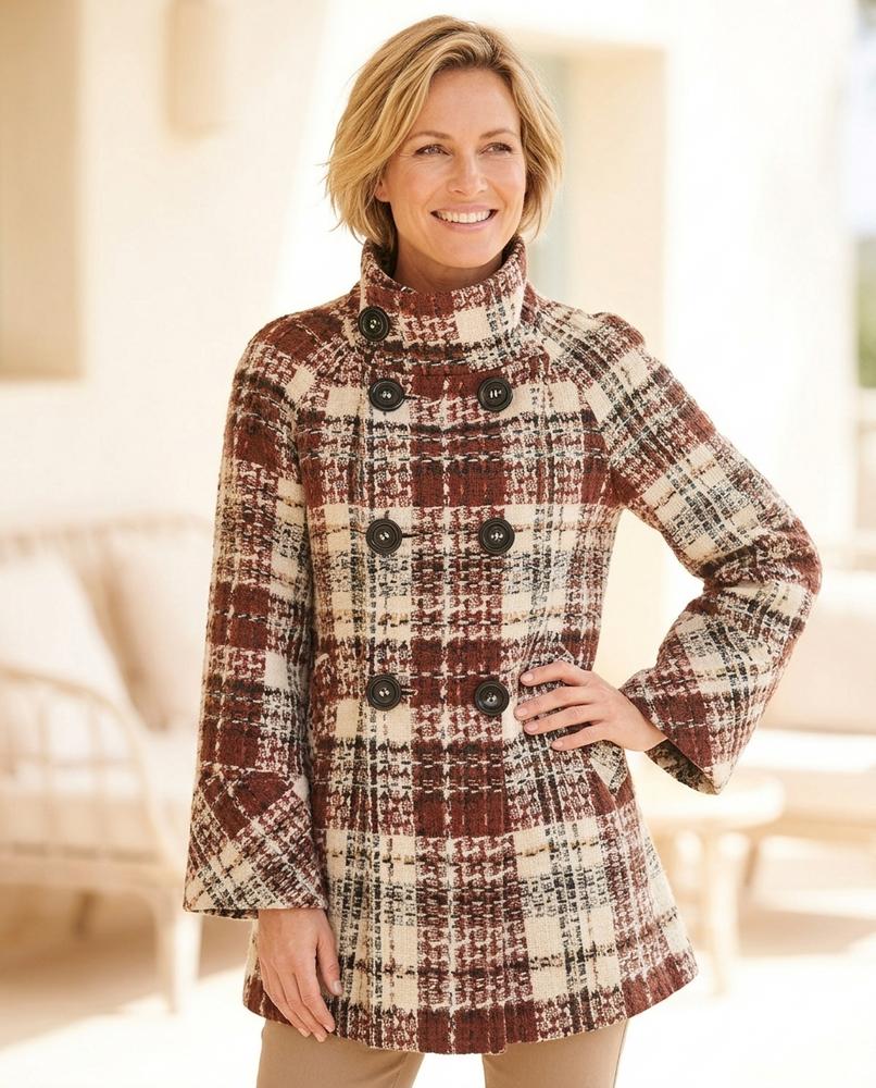 Chicos Designer - Zolil | Plaid Double-Breasted Coat Women