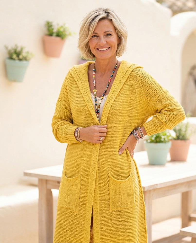 Chicos Designer - Zomes | Hooded Longline Knit Cardigan Women