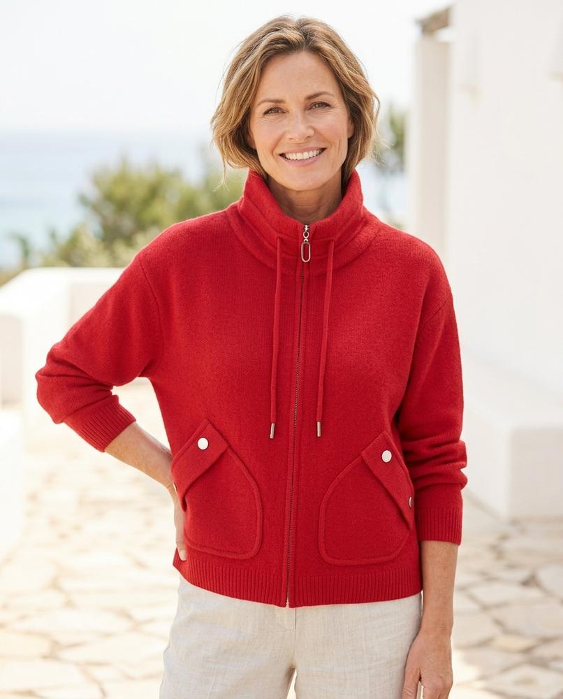 Chicos Designer - Alsan | Knitted Zip-Up Jacket Women