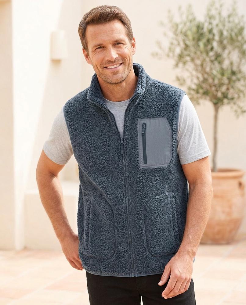 Chicos Designer - Lelev | Fleece Zip-Up Vest Men