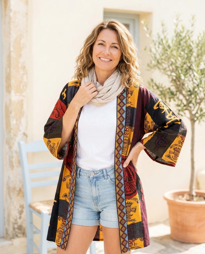 Chicos Designer - Alhal | Patterned Open-Front Jacket Women