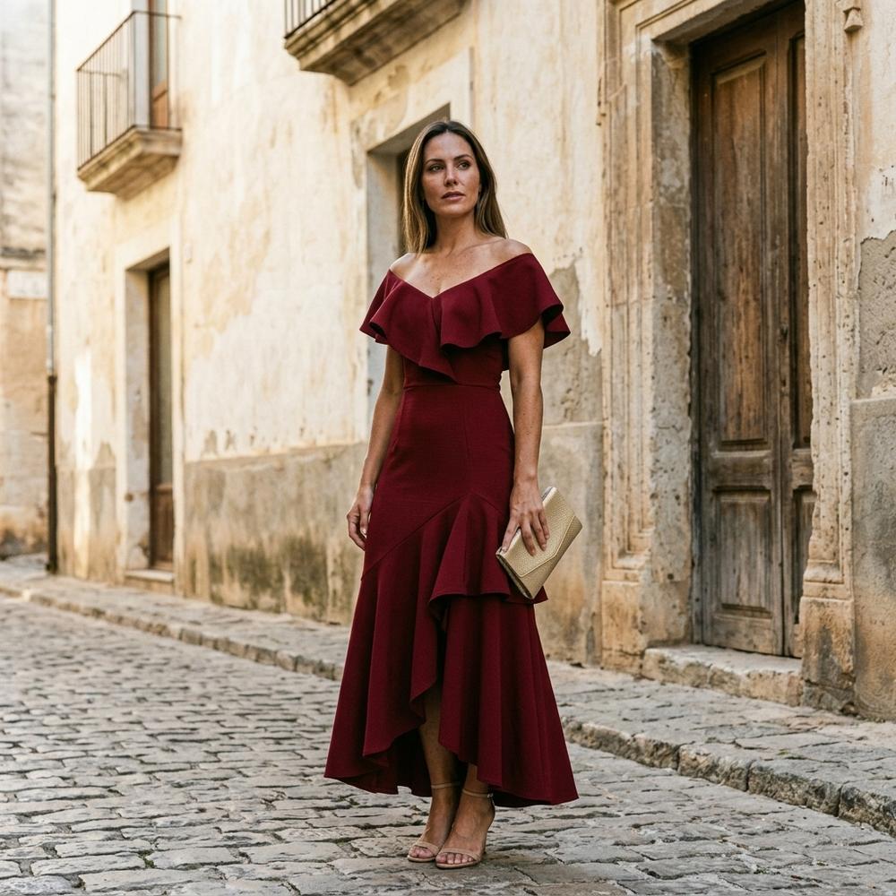 Chicos Designer - Verev | Asymmetrical Ruffled Dress Women