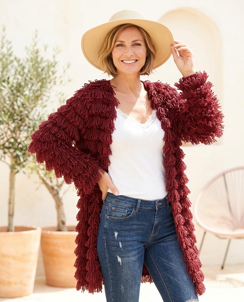 Chicos Designer - Aorus | Fringed Open-Front Cardigan Women