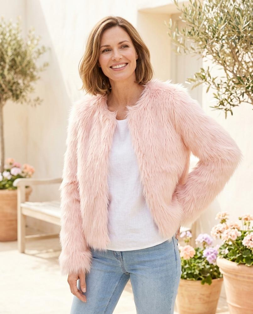 Chicos Designer - Vugor | Shaggy Collarless Jacket Women