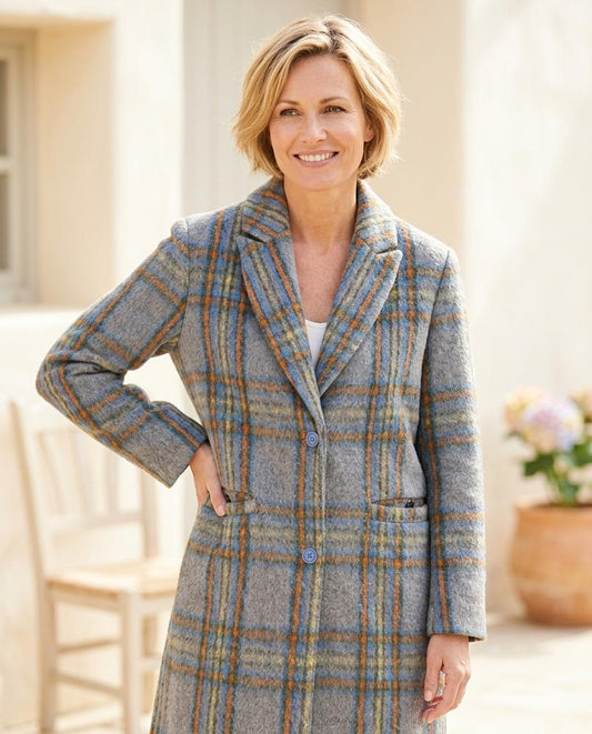 Chicos Designer - Lawen | Plaid Single-Breasted Coat Women