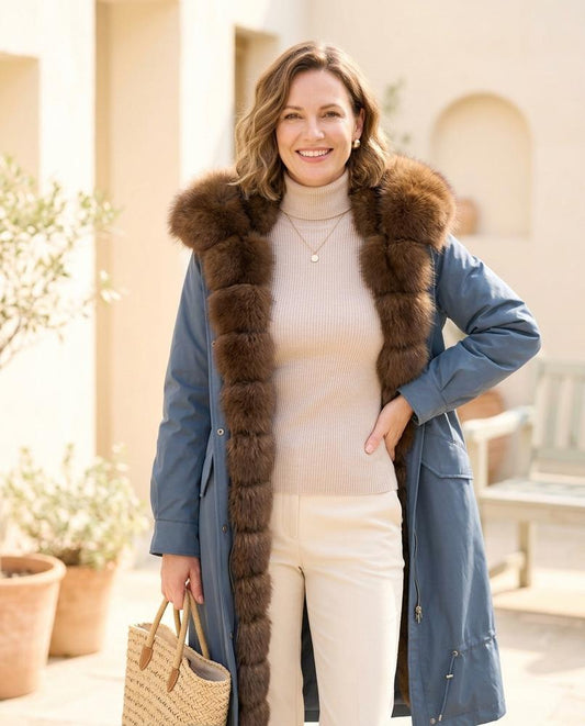 Chicos Designer - Aawer | Fur-Trimmed Lined Coat Women