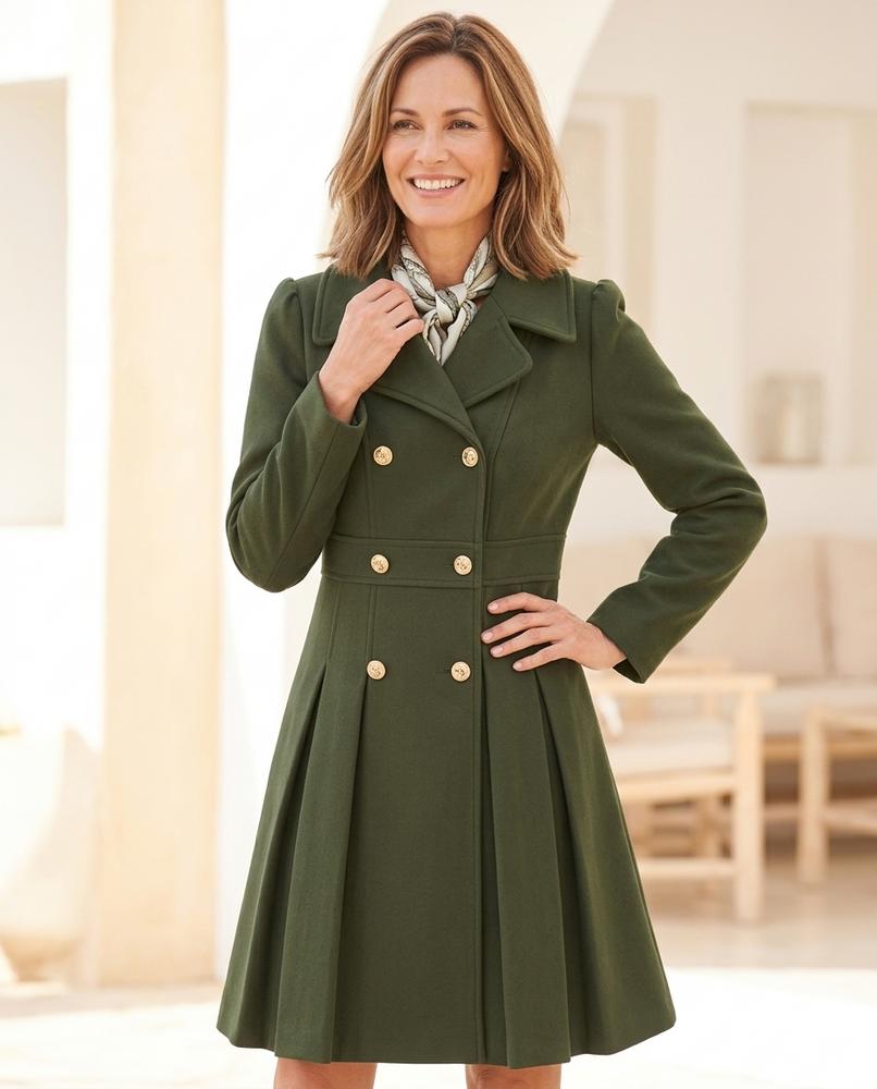 Chicos Designer - Aifir | Double-Breasted Pleated Coat Women