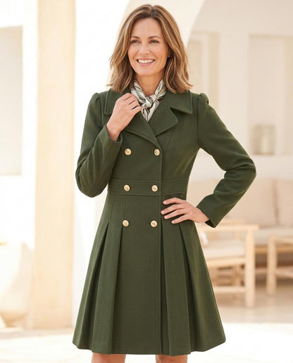 Chicos Designer - Aifir | Double-Breasted Pleated Coat Women
