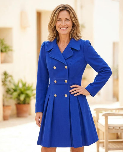 Chicos Designer - Aifir | Double-Breasted Pleated Coat Women