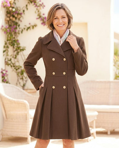 Chicos Designer - Aifir | Double-Breasted Pleated Coat Women