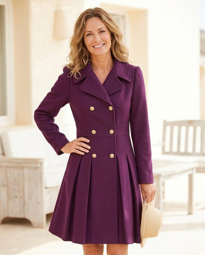 Chicos Designer - Aifir | Double-Breasted Pleated Coat Women