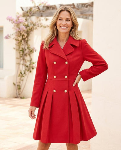 Chicos Designer - Aifir | Double-Breasted Pleated Coat Women