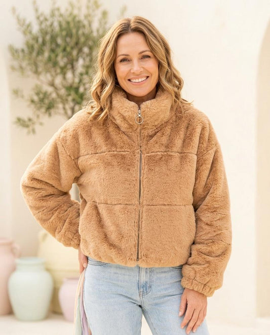 Chicos Designer - Aorim | Faux-Fur Zipped Jacket Women