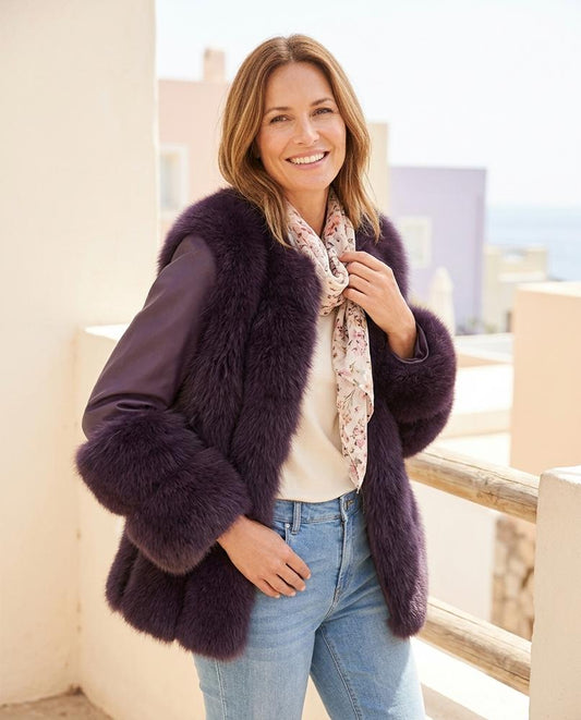 Chicos Designer - Aigad | Fur-Trimmed Paneled Jacket Women