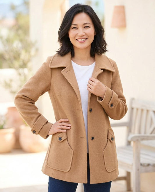 Chicos Designer - Aesur | Single-Breasted Felted Coat Women