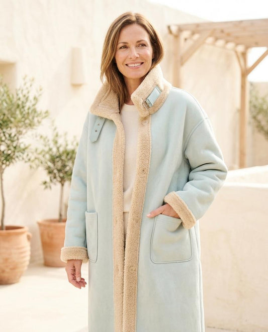 Chicos Designer - Zibed | Shearling-Lined Wide-Cut Coat Women