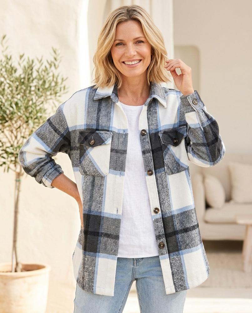 Chicos Designer - Zukir | Plaid Collared Jacket Women