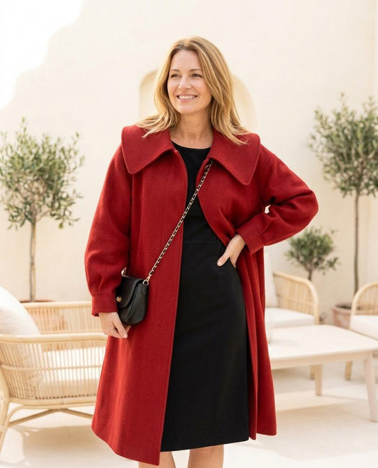 Chicos Designer - Aalet | Wide-Collar Woolen Coat Women
