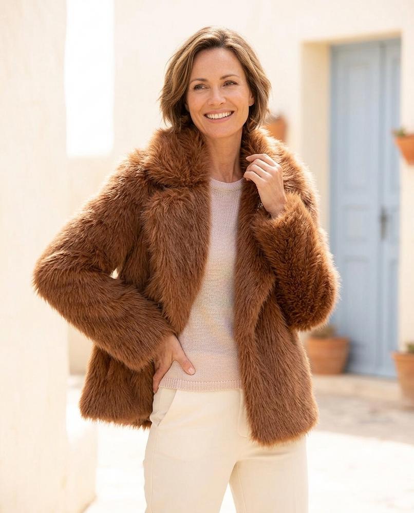 Chicos Designer - Zugal | Faux-Fur Open-Front Jacket Women
