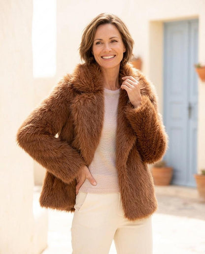 Chicos Designer - Zugal | Faux-Fur Open-Front Jacket Women