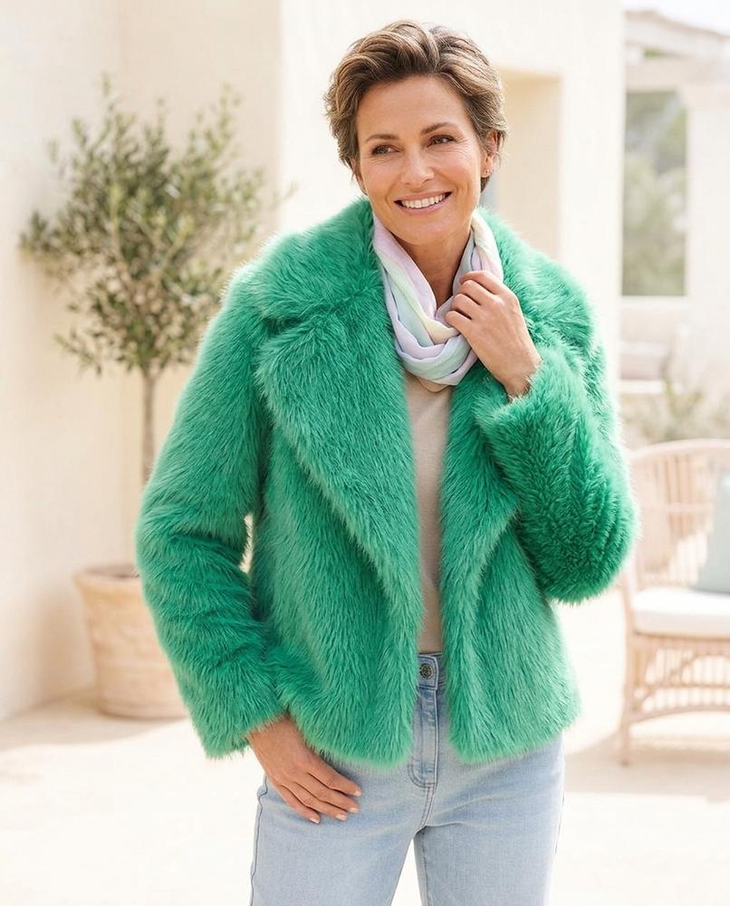 Chicos Designer - Zugal | Faux-Fur Open-Front Jacket Women