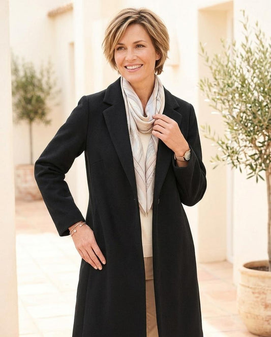 Chicos Designer - Aowev | Buttonless Notched-Lapel Coat Women