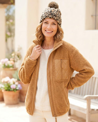 Witt Mode - Covur | Reißverschluss Teddyplüsch Jacke Damen