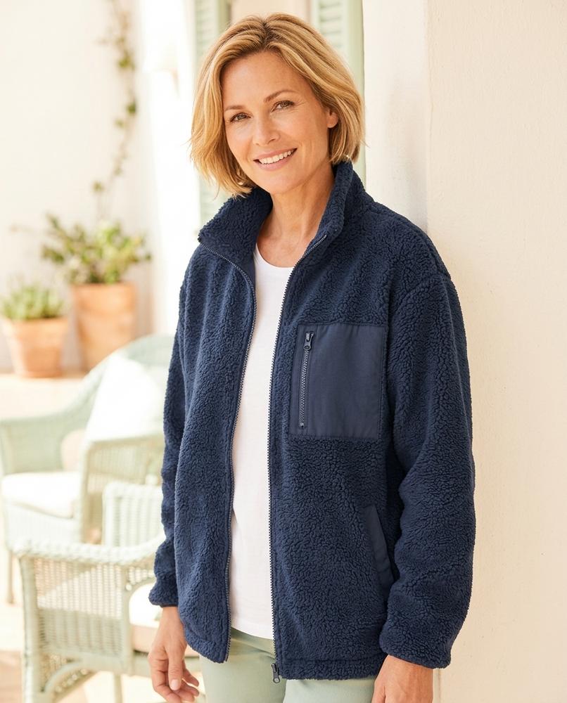Witt Mode - Covur | Reißverschluss Teddyplüsch Jacke Damen