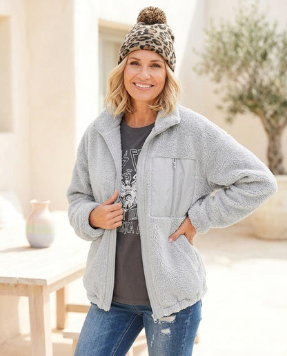 Witt Mode - Covur | Reißverschluss Teddyplüsch Jacke Damen