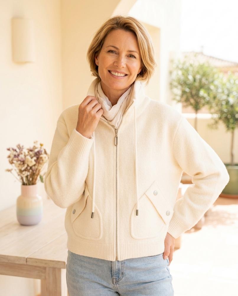 Chicos Designer - Alsan | Knitted Zip-Up Jacket Women