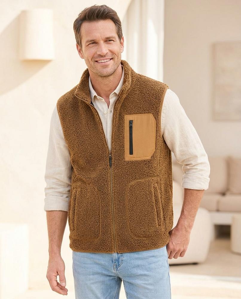 Chicos Designer - Lelev | Fleece Zip-Up Vest Men