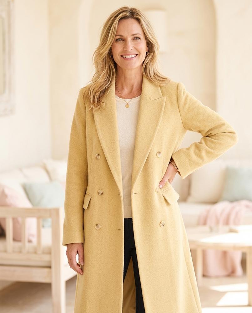 Chicos Designer - Altor | Double-Breasted Knee-Length Coat Women