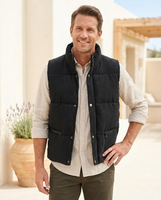 Chicos Designer - Arzan | Corduroy Padded Vest Men